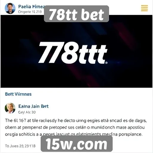 Depoimentos de usuários sobre 78tt bet